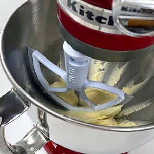 KA-TH Original BeaterBlade on mixer with butter