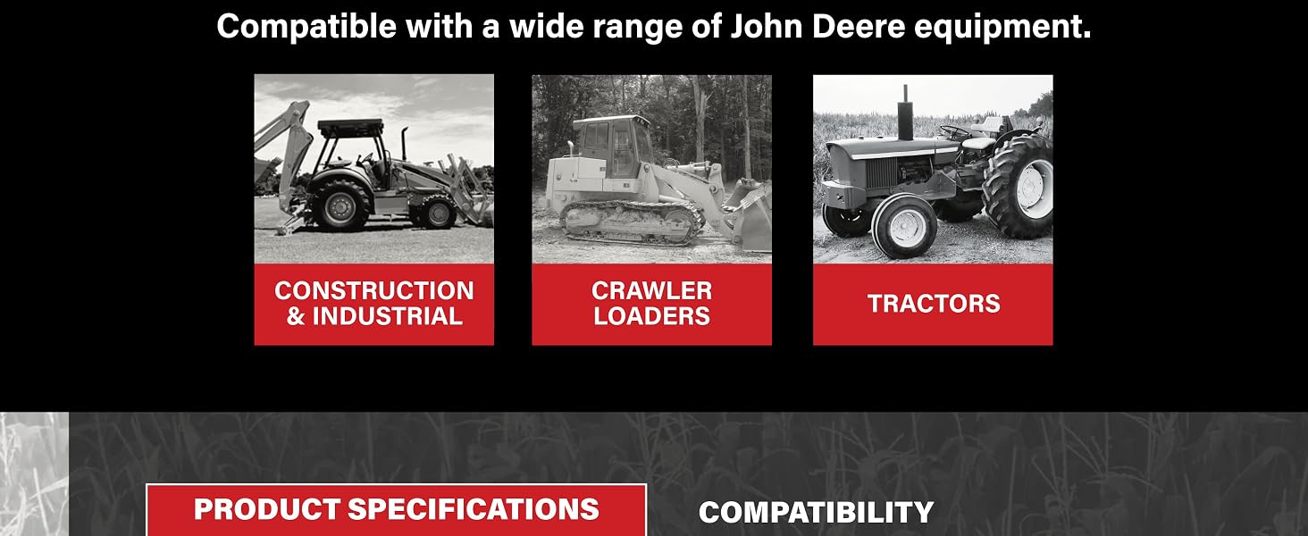 Compatible with John Deere equipment