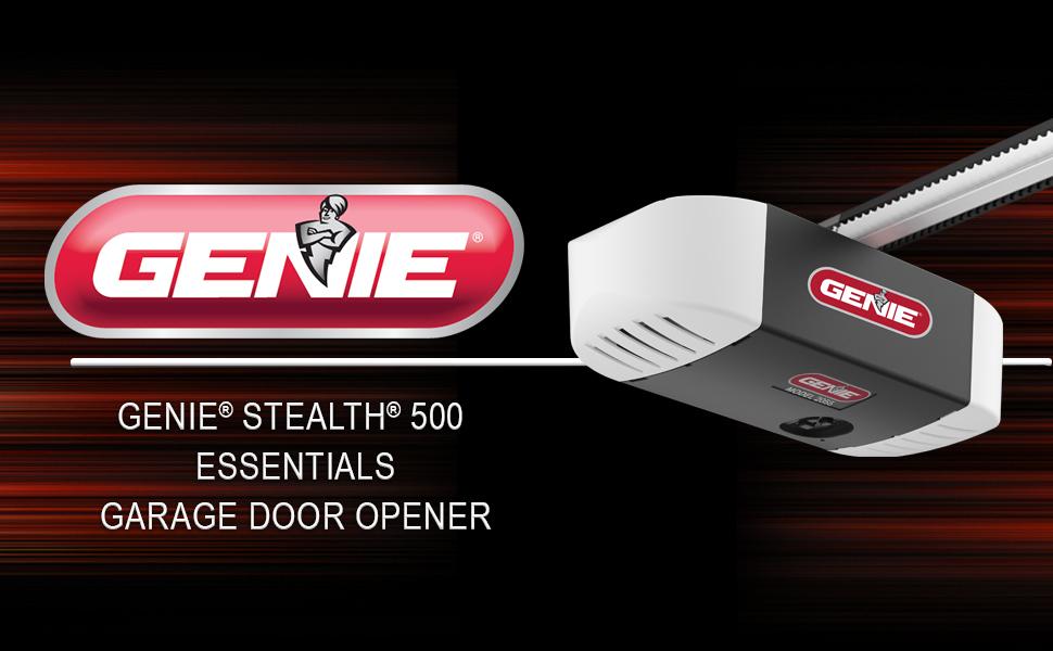 Genie Stealth 500 Essentials GArage Door Opener with LED Light Bulbs