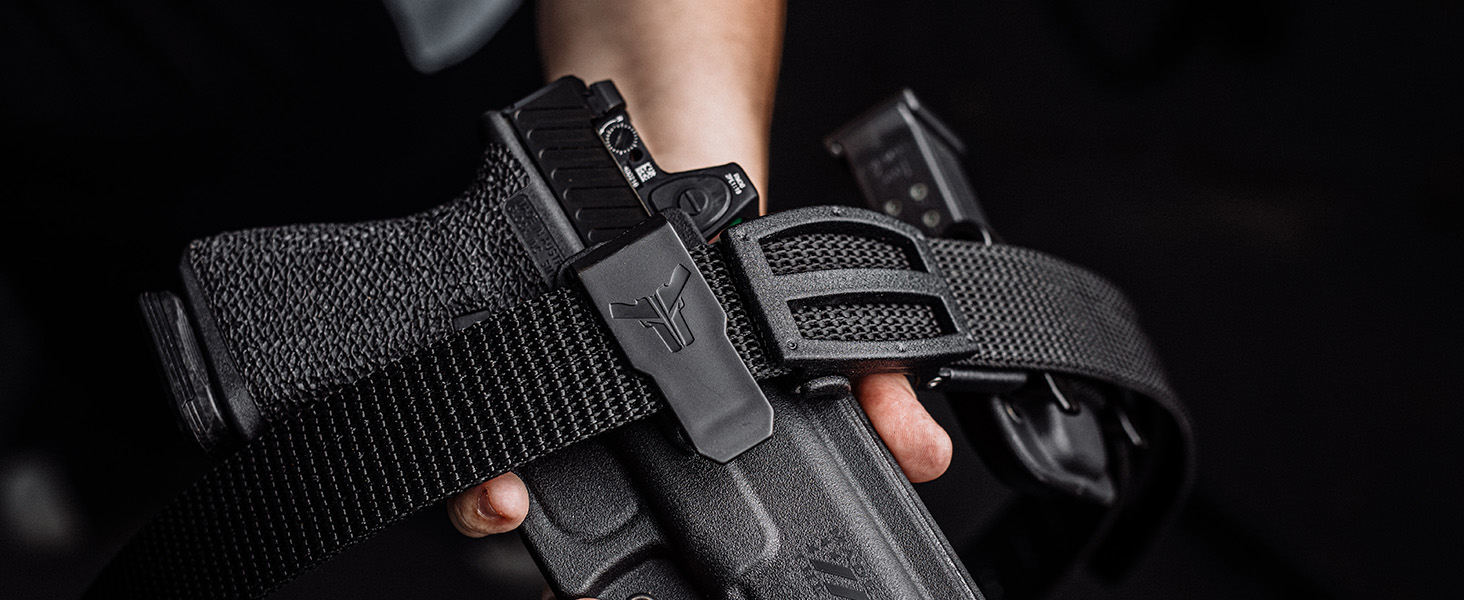 Klipt Holster On Belt In Hand