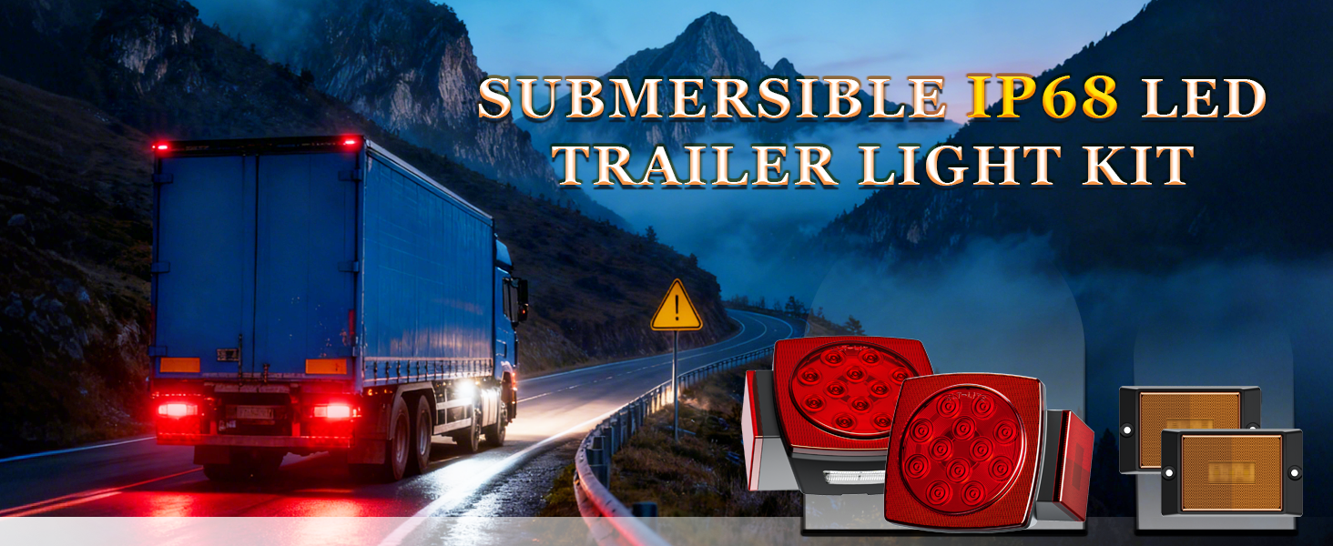Submersible LED Trailer Light Kit