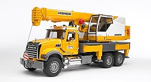 Bruder, Bruder toys, Mack granite, Mack granite crane truck, liebherr, liebherr crane, crane truck