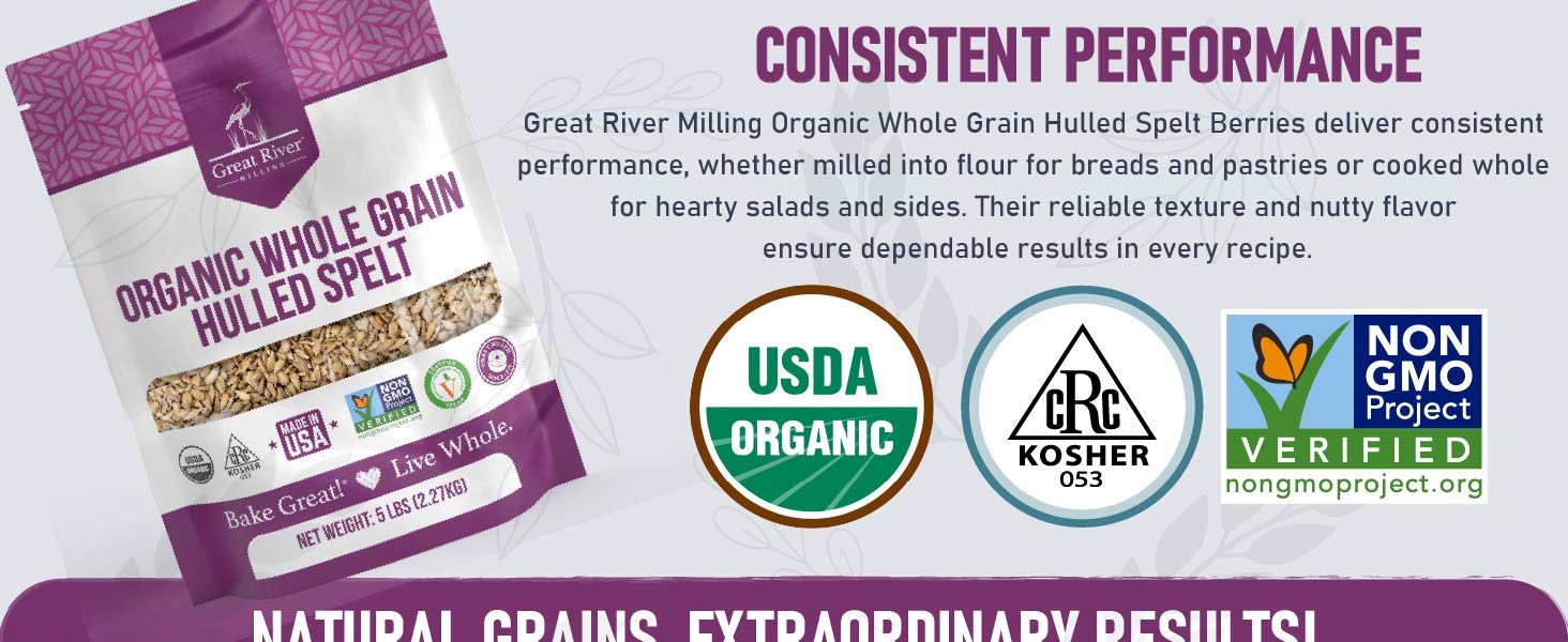 Consistent Performance Hulled Spelt Berries