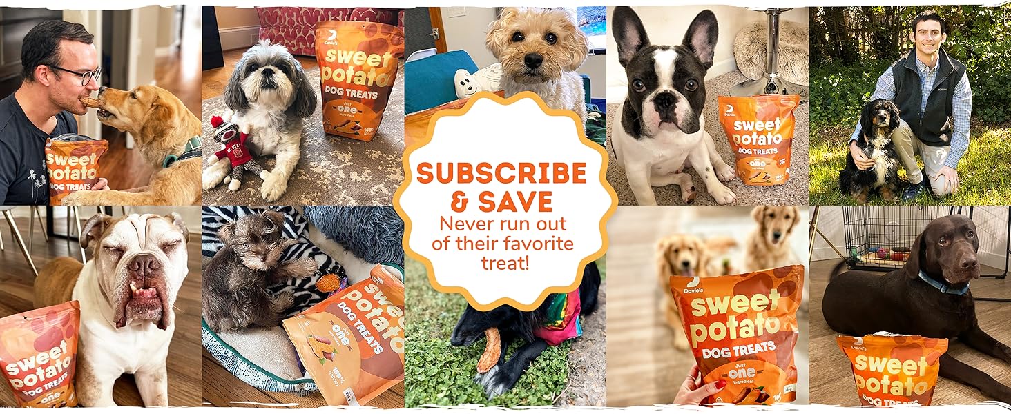 Set it and Forget It, use the subscribe and save and never run out of your dogs favourite treat