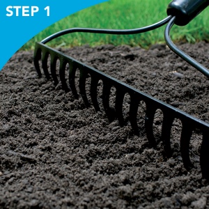 rake; soil; spade; aluminum; garden; fence; shovel; fork; steel; flowers; bushes; trees; decor