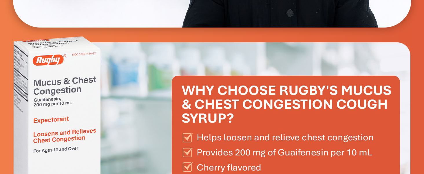 mucus chest congestion common cold cough relief pain reliever