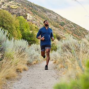 man running on trail
