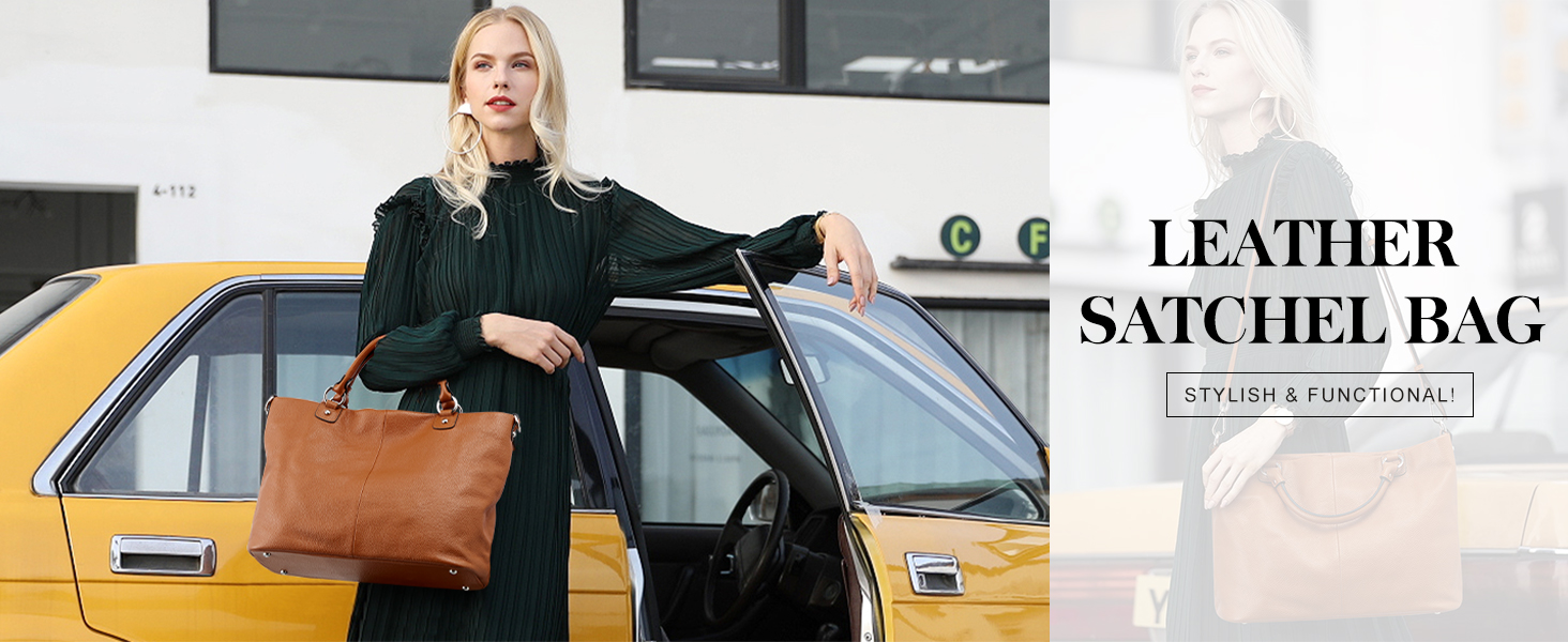 leather tote bag
