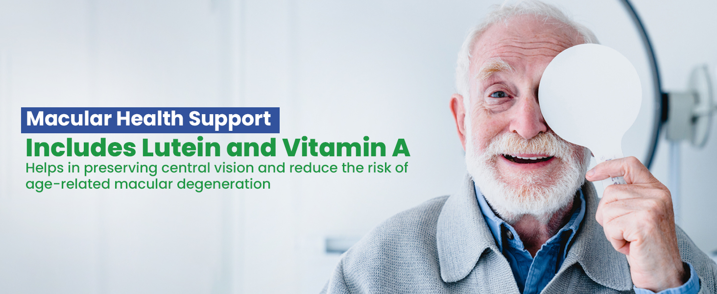 macular health support lutein vitamin vision eye supplements vitamins