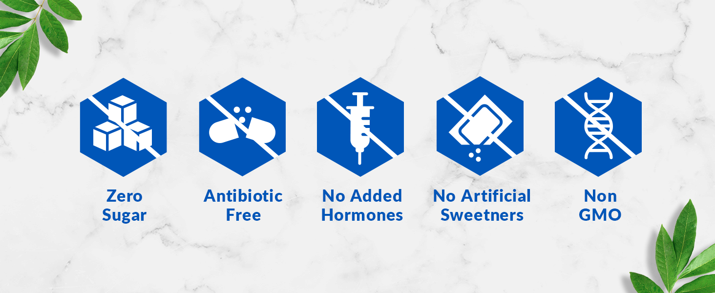 Biotrust low carb lite has zero sugar, no artificial sweeteners, and is non-gmo