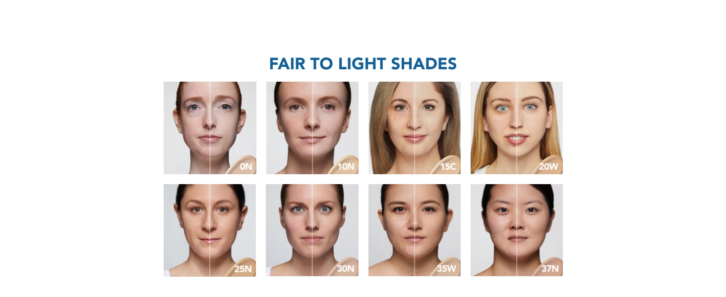 SHADES FOR LIGHT AND FAIR SKIN