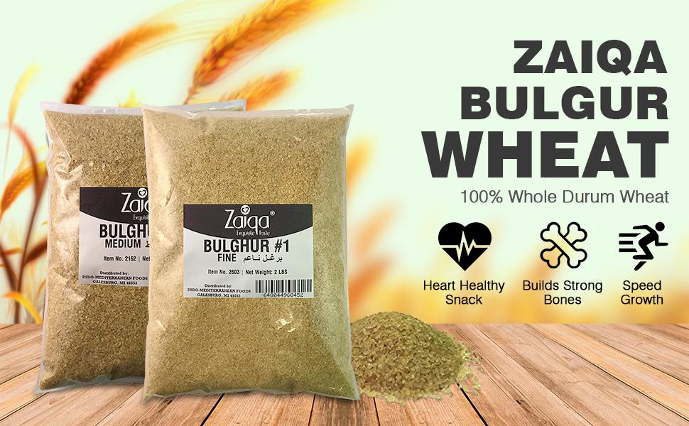 SPN-T2G Zaiqa Bulgur Wheat #1 | Easy to Prepare, Delicious to Taste, 100% Whole Durum Wheat