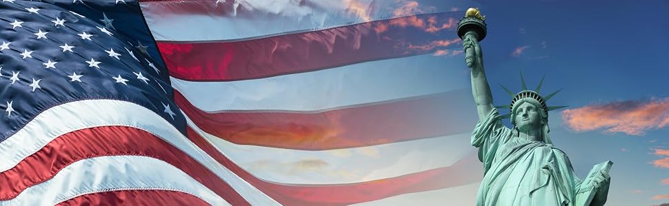 4"x6" Small American Flags on Stick