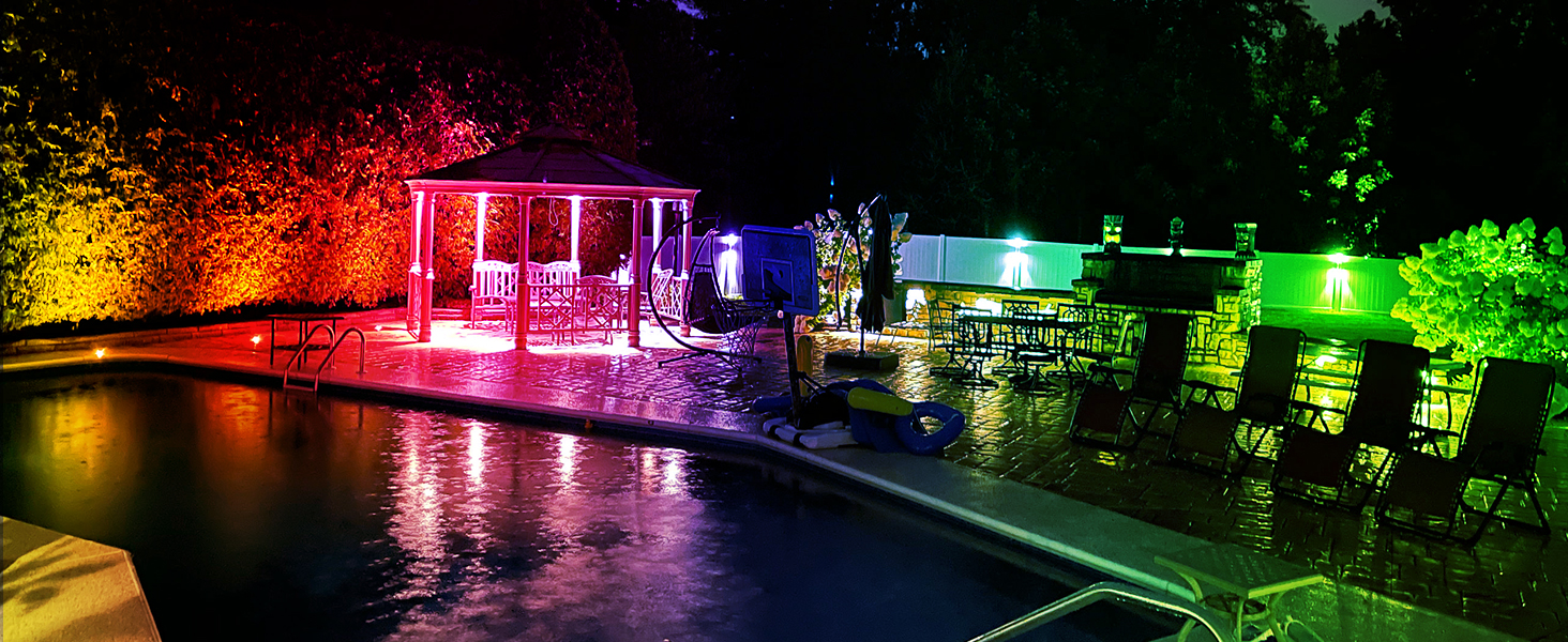 solar garden pool lights