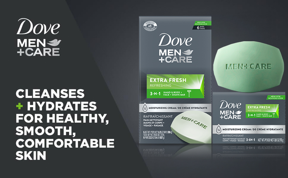 Dove Men+Care Extra Fresh Body &amp;amp;amp; Face Bar 3.75 oz