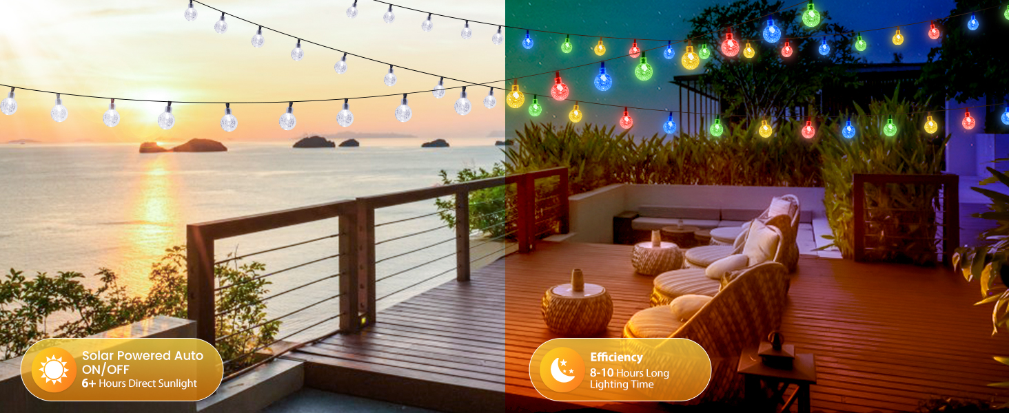 Outdoor String Lights Solar