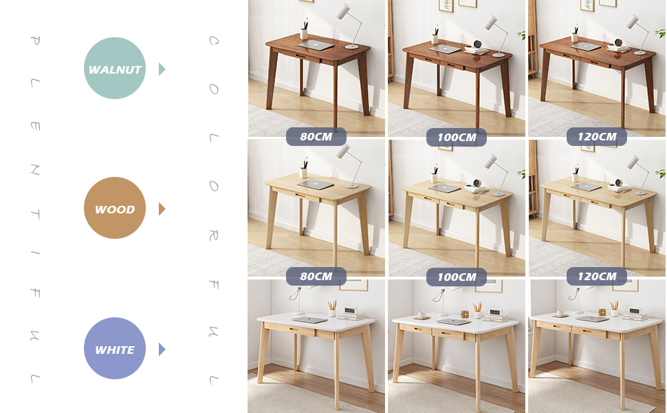 solid wood writing desk