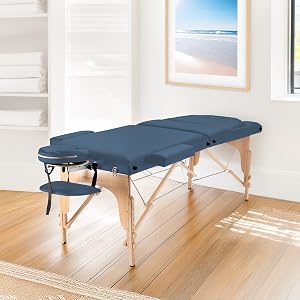 Comfortable padded table, salons, therapy, sturdy frame, tilting Backrest, bolster, adjust headrest