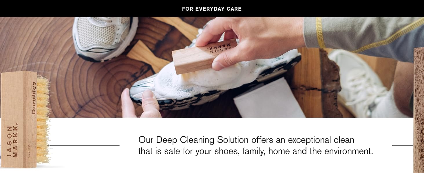 Premium Shoe Cleaner effectively cleans and conditio. Bottle will clean up to 100 pairs of sneakers!