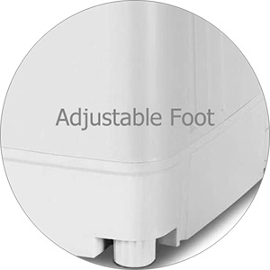 adjustable foot for automatic washer