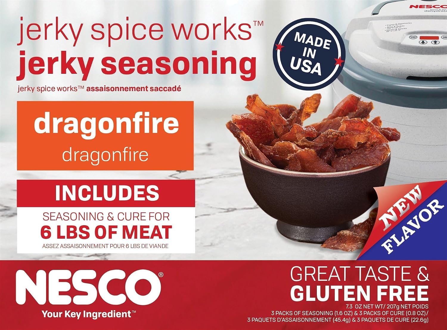 NESCO TJ-18, Jerky Spice Works, Teriyaki Flavor, 9 Count