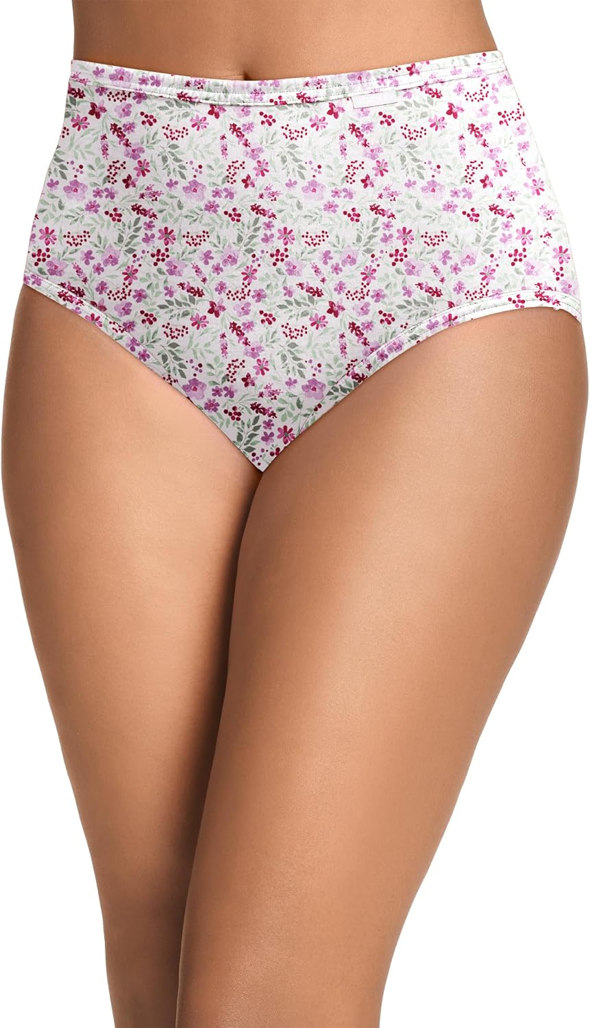Jockey Women's Underwear 100% Cotton Elance Brief - 3 Pack