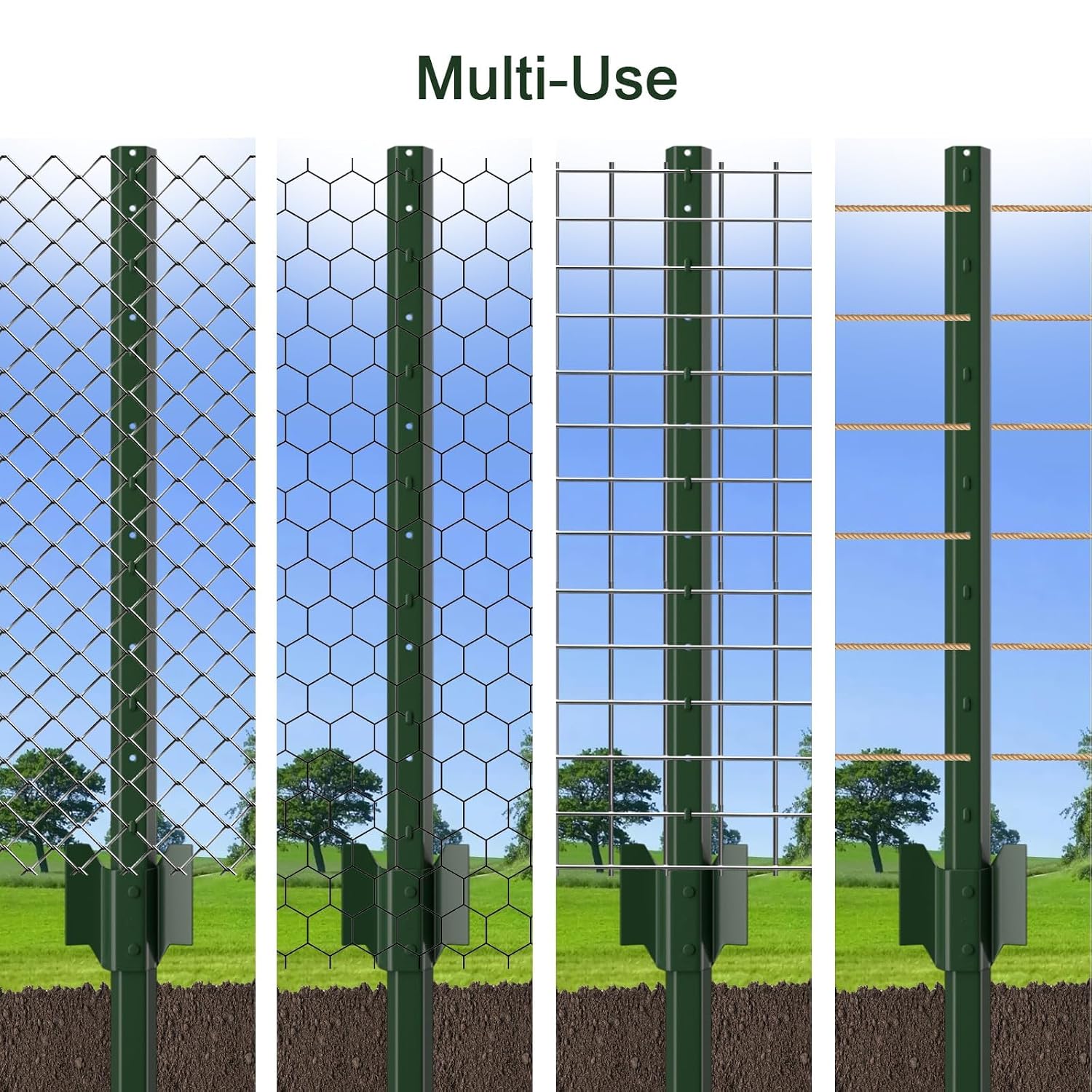 Amagabeli Chicken Wire Fencing Poultry Wire Netting 36inch x 50ft 2 Inch Hexagonal Galvanized Mesh Garden Fence Animal Barrier for Garden Protection Craft Rabbit Cage Dog Roll Chicken Coop Accessories