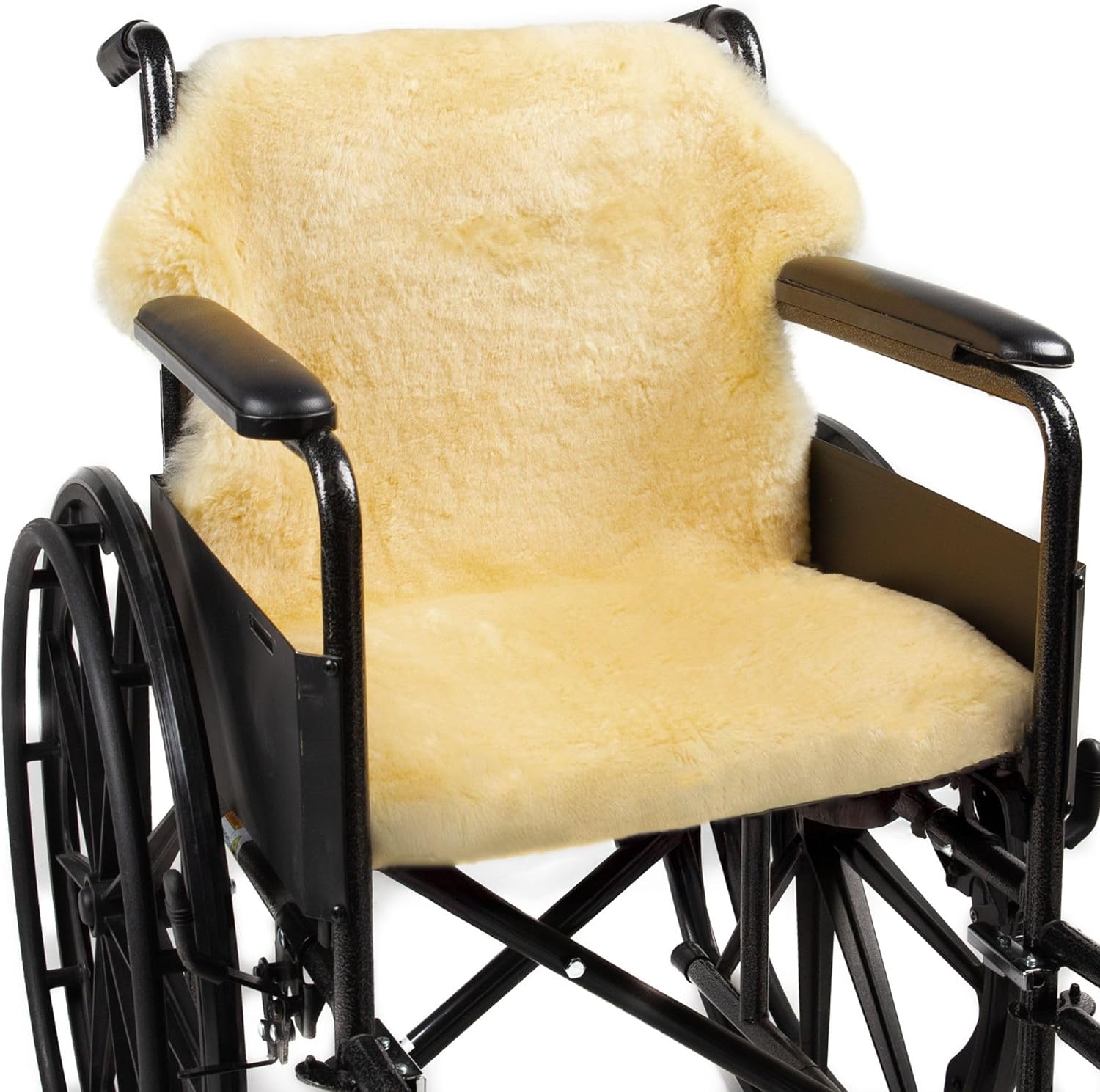 Natural Medical Sheepskin Pad, Non-Slip Back, Natural, 17 x 17 in, 1 Pack