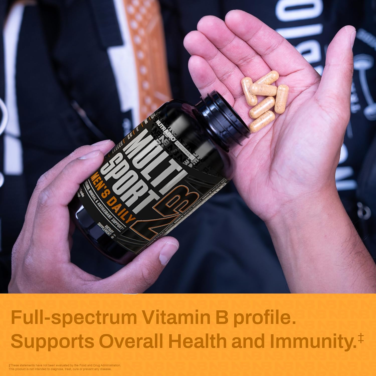 NutraBio Multisport for Men - Mens MultiVitamin - 33 Vitamins, Minerals, Micronutrients - Rich in Antioxidants - Supports Peak Athletic Performance