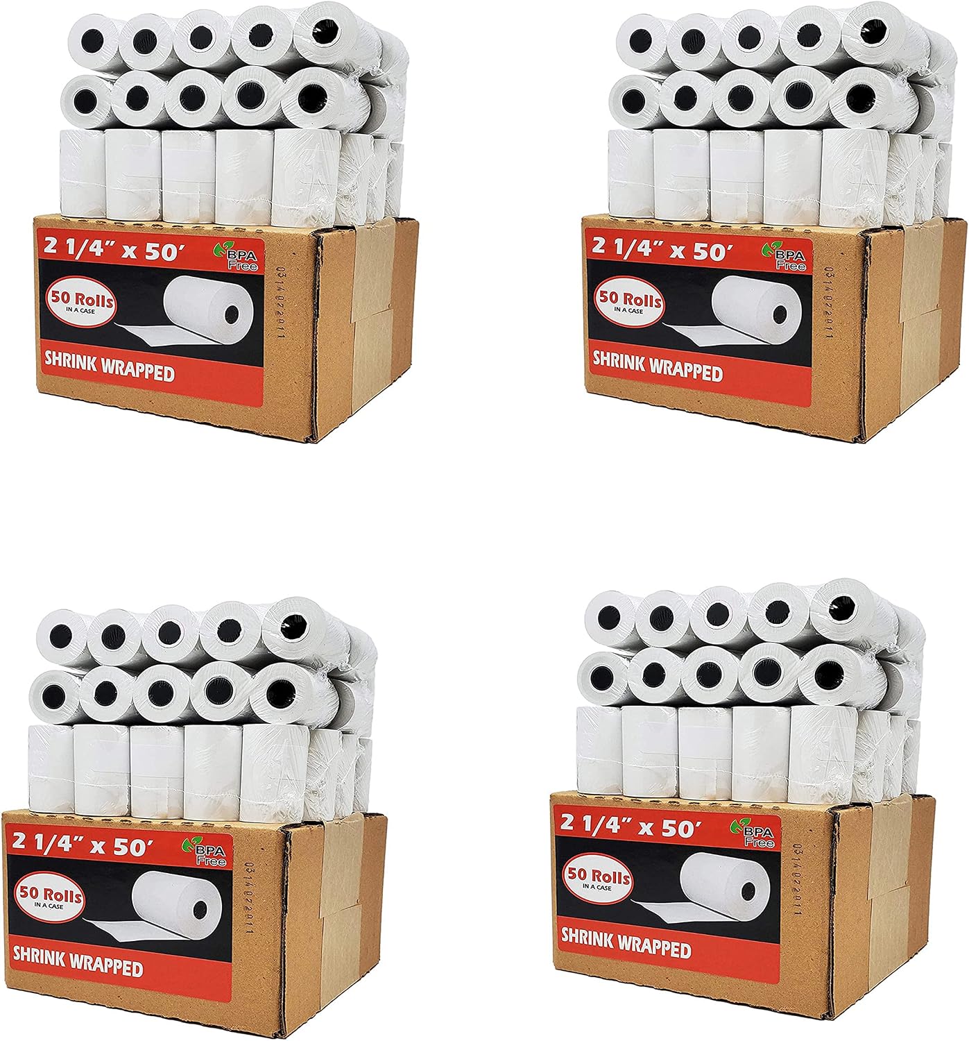 (50 Rolls) 3 1/8 x 230 Thermal Paper Receipt Rolls (55 GSM Premium Quality German Paper) Fits All POS Cash Registers BPA Free - BuyRegisterRolls