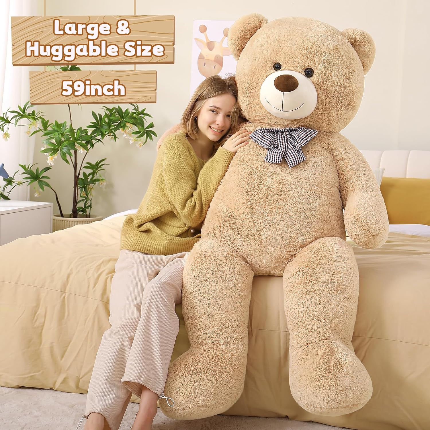 Toys Studio 47 Inch Big Teddy Bear Giant Stuffed Animal for Girls