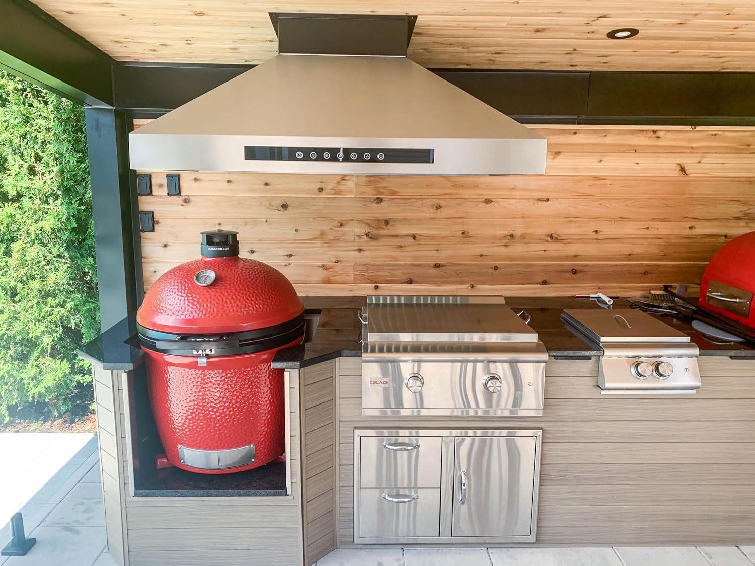 PROLINE 36-Inch Professional Island Range Hood, Ducted, 1200 CFM, Stainless Steel, LED Lights, LCD Touch Control, ULTRA-QUIET Blower Motor, 4 Speed