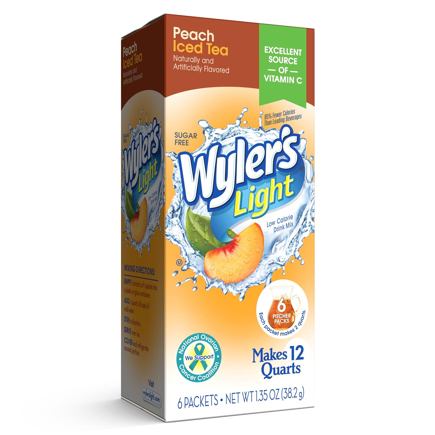 Wyler's Light Pitcher Packs Water Drink Mix, Fruit Punch, 6 Packets