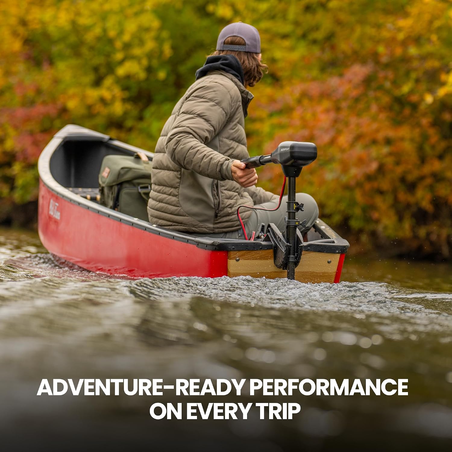 Newport NV-Series Thrust Saltwater Transom Mounted Trolling Electric Trolling Motor w/LED Battery Indicator