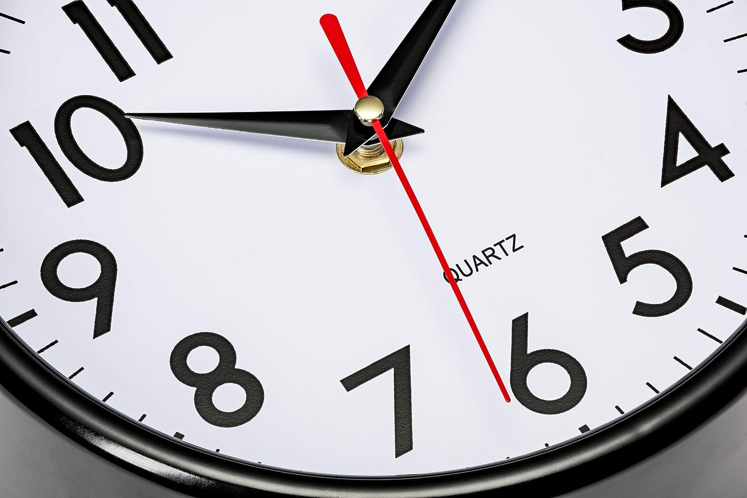 Bernhard Products Silver Wall Clock 8" Silent Non-Ticking Quality Quartz Battery Operated Clock for Home Kitchen Bedroom Bathroom Classroom Nursery