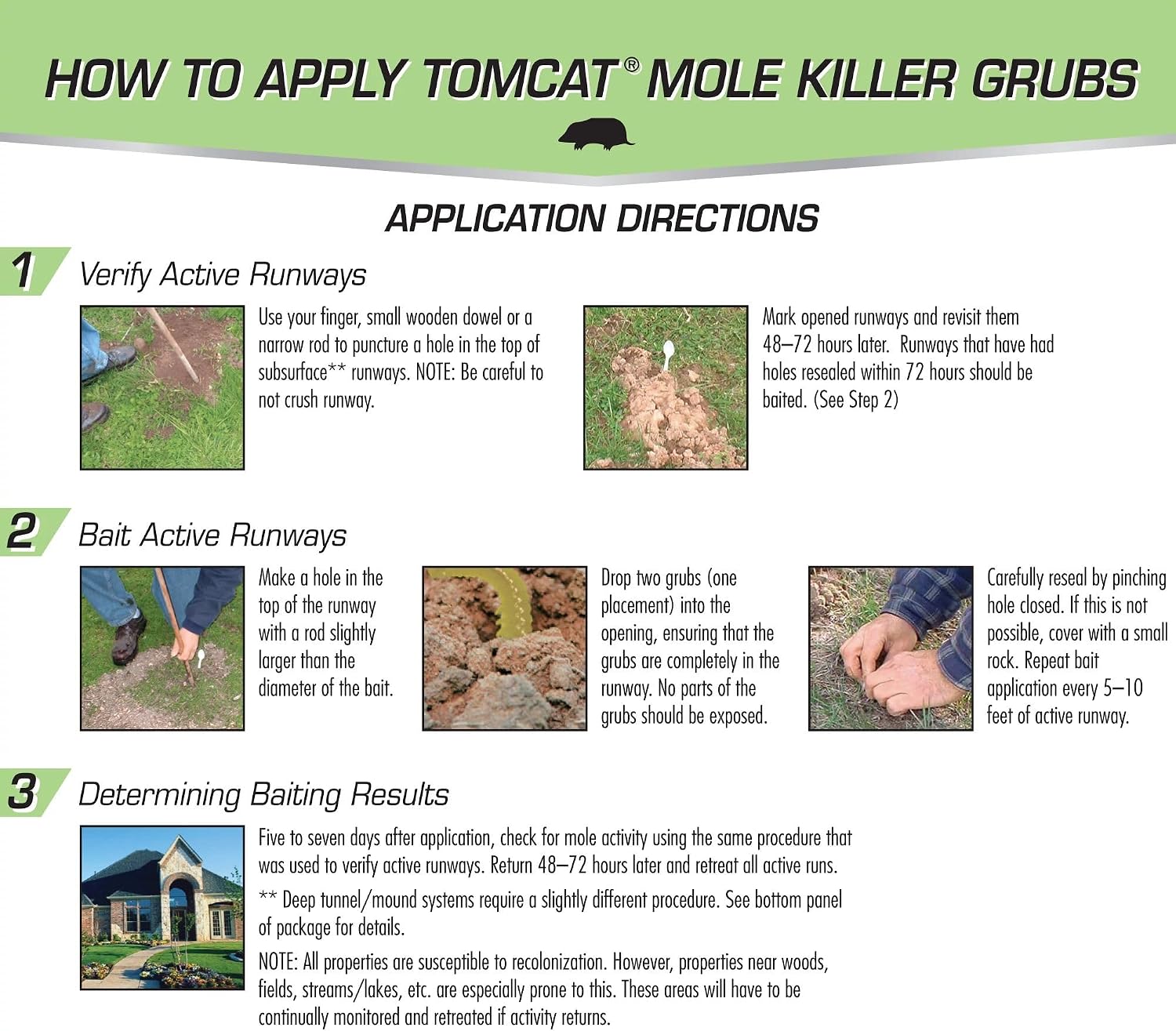 Tomcat Mole & Gopher Repellent Granules, 4 lbs. | Mole Repellent Granules Formulated with Castor Oil, For Lawns