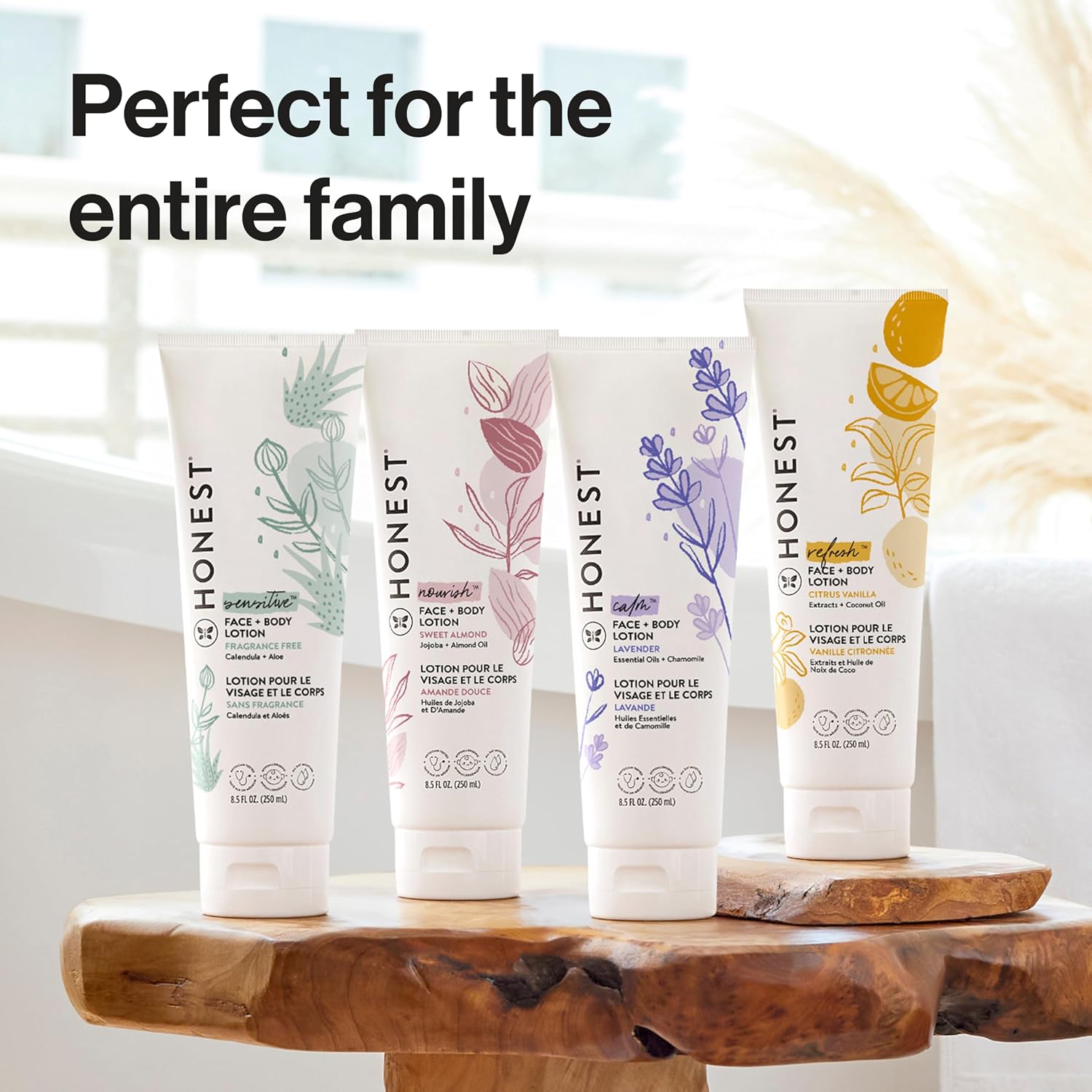 The Honest Company Face and Body Lotion, Fragrance-Free, 8.5 fl oz