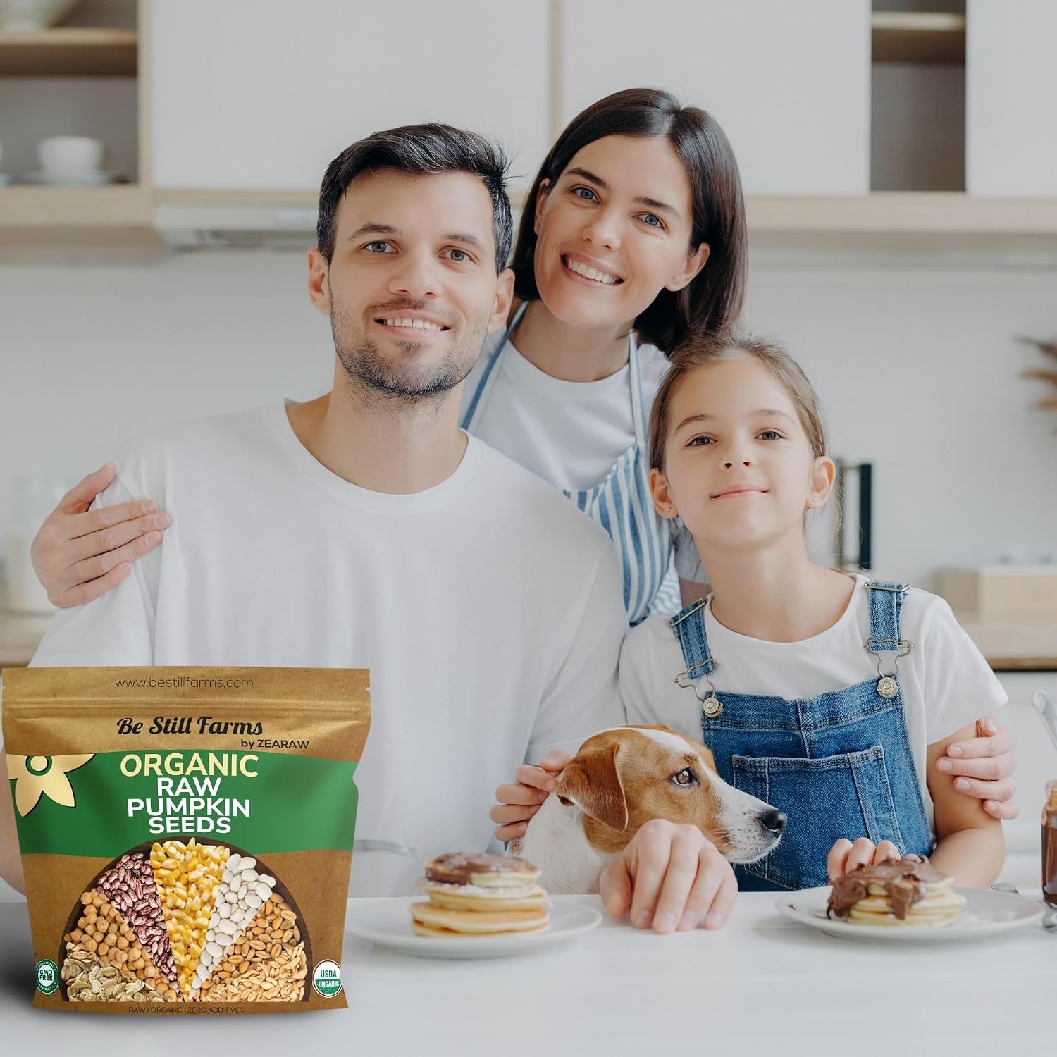 Organic Raw Pumpkin Seeds to Eat 2.8lb - Bulk Unsalted Pepitas No Shell | Whole Natural Snacks for Keto - High in Fiber - USDA Certified | Non-Gmo | Gluten Free | Vegan