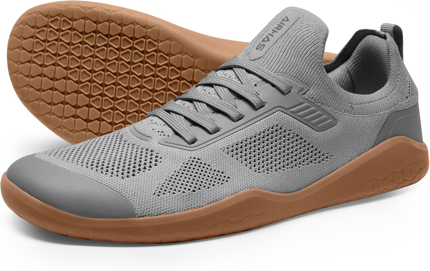 Men's Barefoot Shoes Zero Drop Minimalist Sneakers with Anatomical Toe Box | Breathable, Stretchy, Flat for Gym, Workout, Lifting, Training