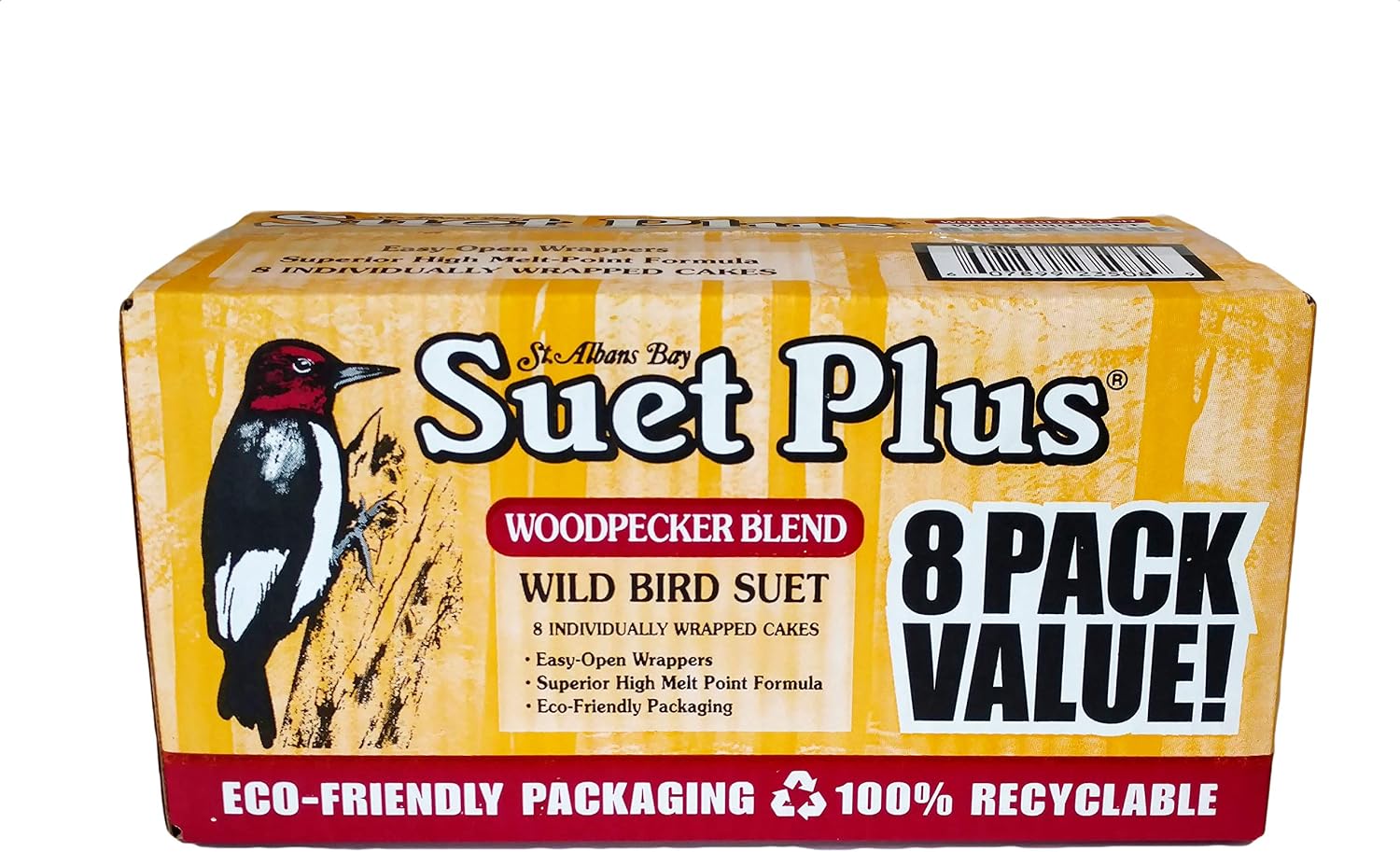 ST. ALBANS BAY SUET PLUS Suet Cake Variety Packs, 11 oz. Wild Bird Suet Cakes (High Energy, 10 Pack)