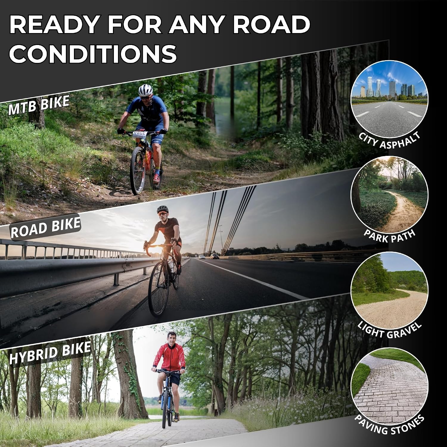Pair 27.5 x 2.35 Mountain Bike Tires - Foldable 60-584 1mm Anti Puncture