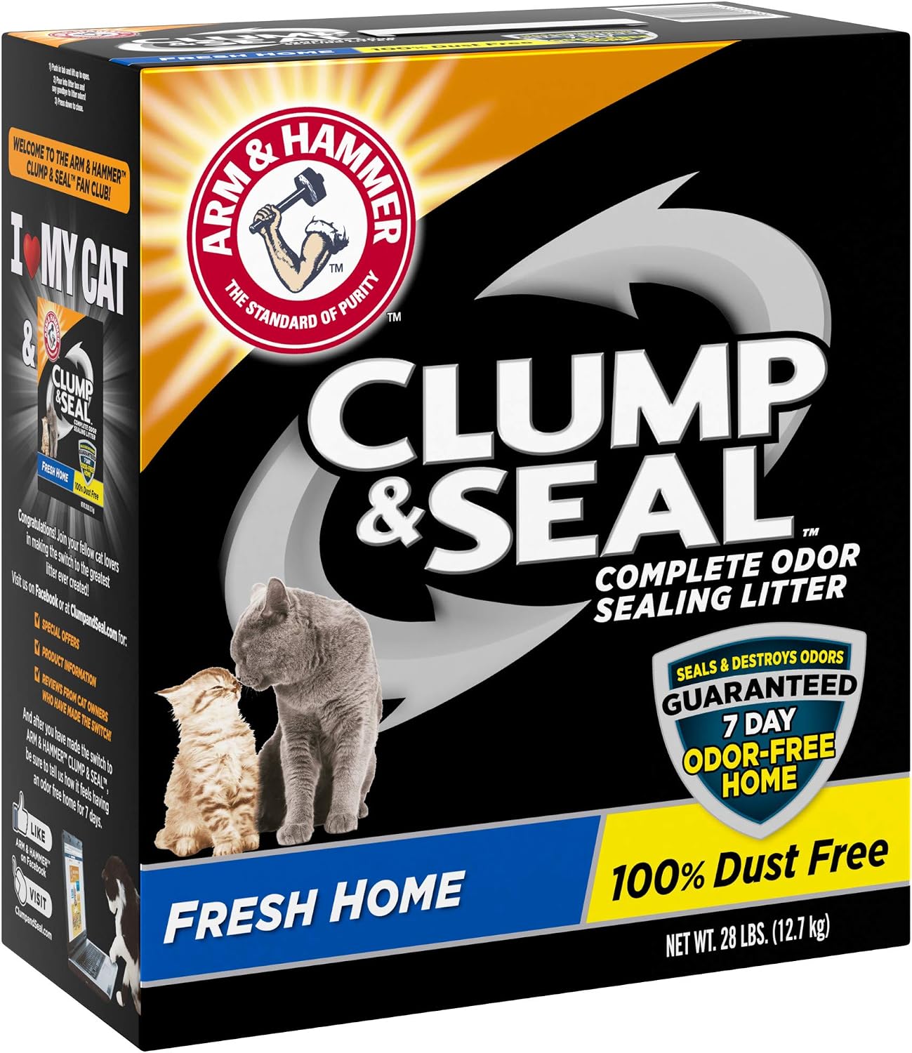 ARM & HAMMER Clump & Seal Cat Litter, Fresh Scent 14lb