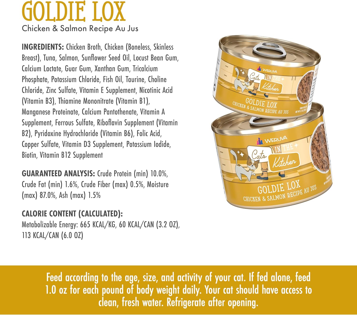 Weruva Cats in the Kitchen, Kitchen Cuties Variety Pack, Wet Cat Food, 3.2oz Can (Pack of 12)