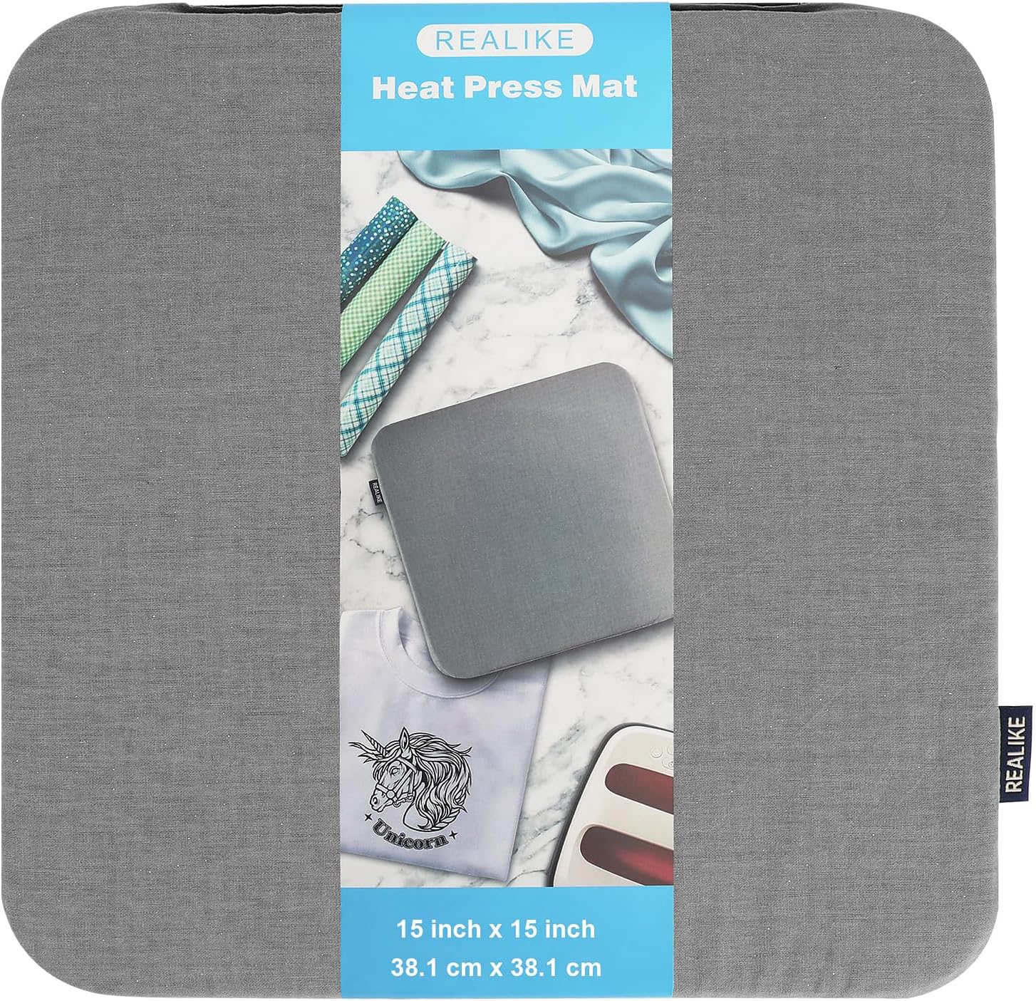 REALIKE Heat Press Mat Compatible with Cricut Easy Press 2/Cricut Easy Press(12X12 inch)