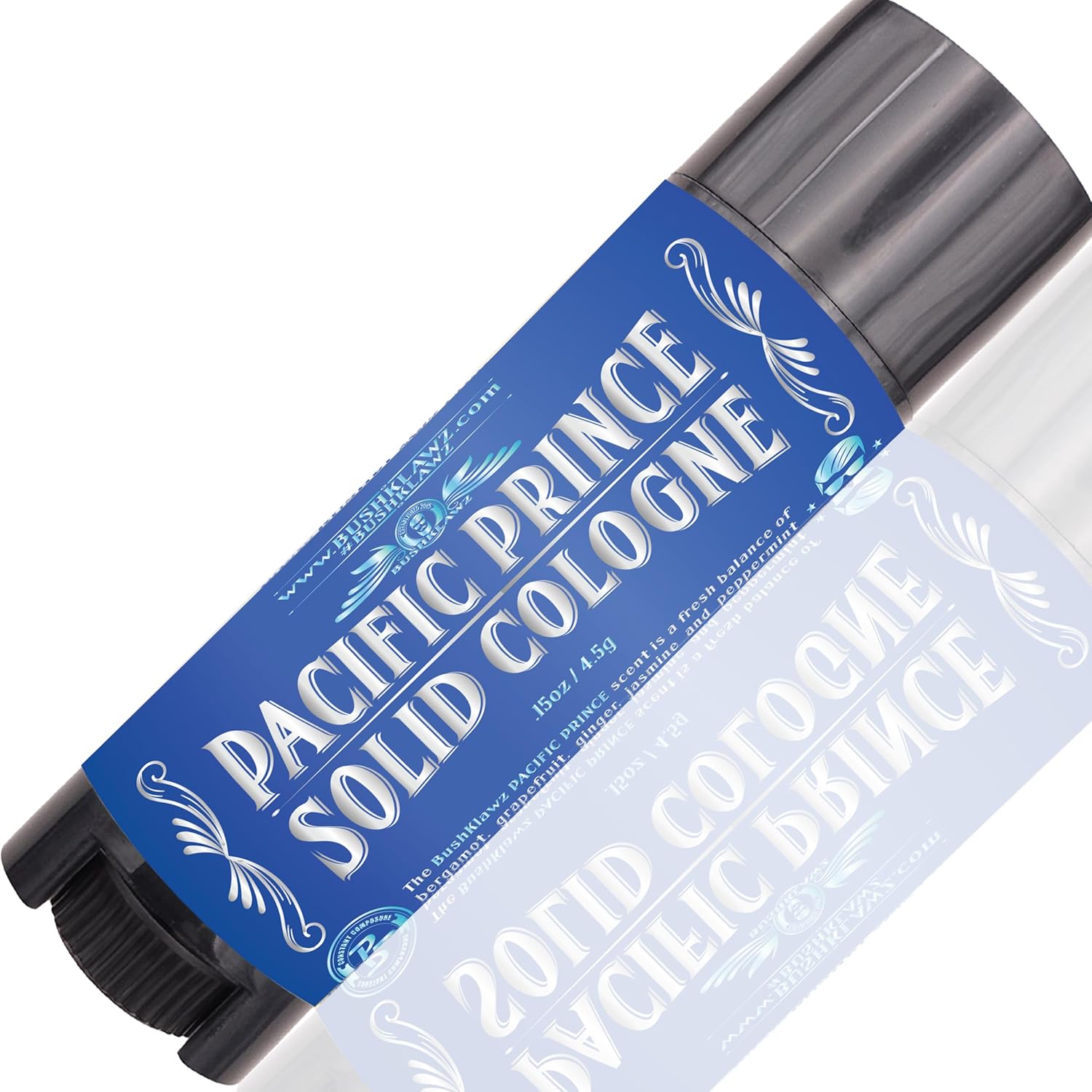 BushKlawz Active Prince Travel Solid Cologne Balm – Refreshing Metro Cologne for Active Men – Best Fresh Active Scent Solid Alcohol Free Cologne for travel Best Gift for Men