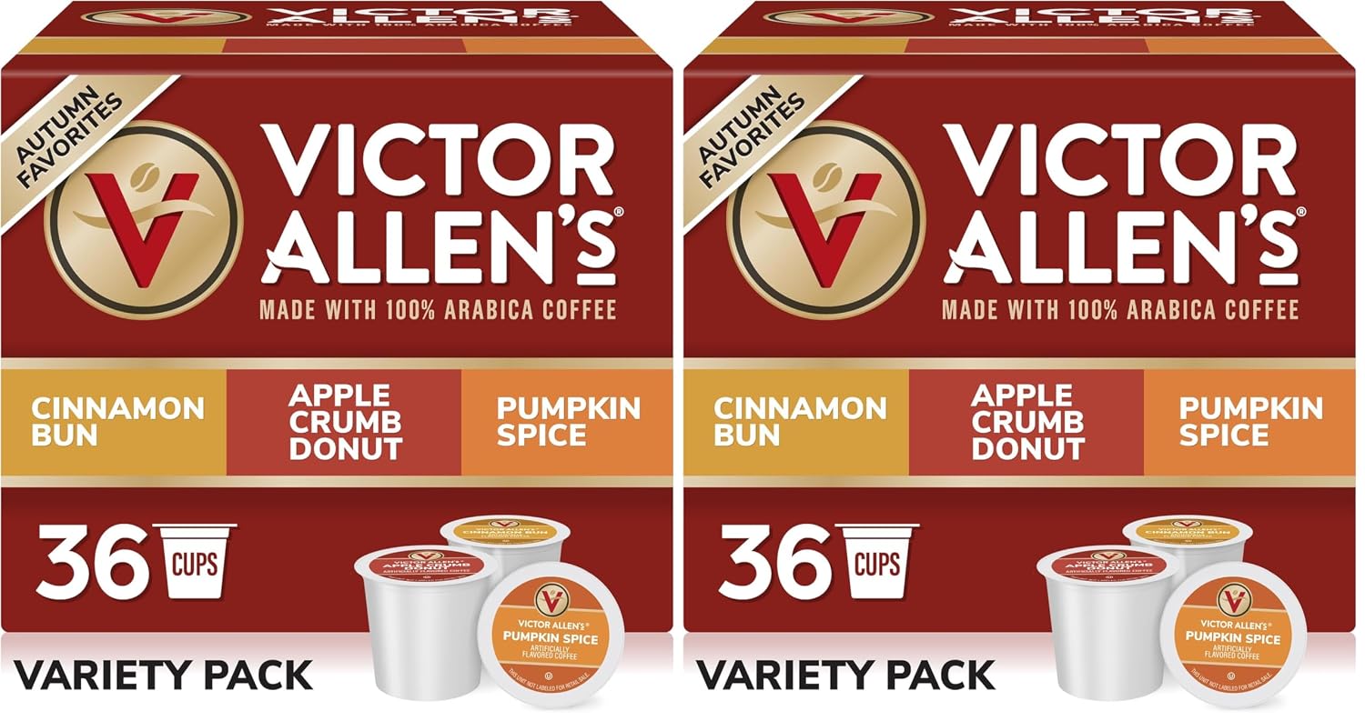 Flavored & Unflavored Coffee Variety Pack for K-Cup® Keurig 2.0® Brewers, 96 Count Victor Allen’s Coffee® Single Serve Coffee Pods