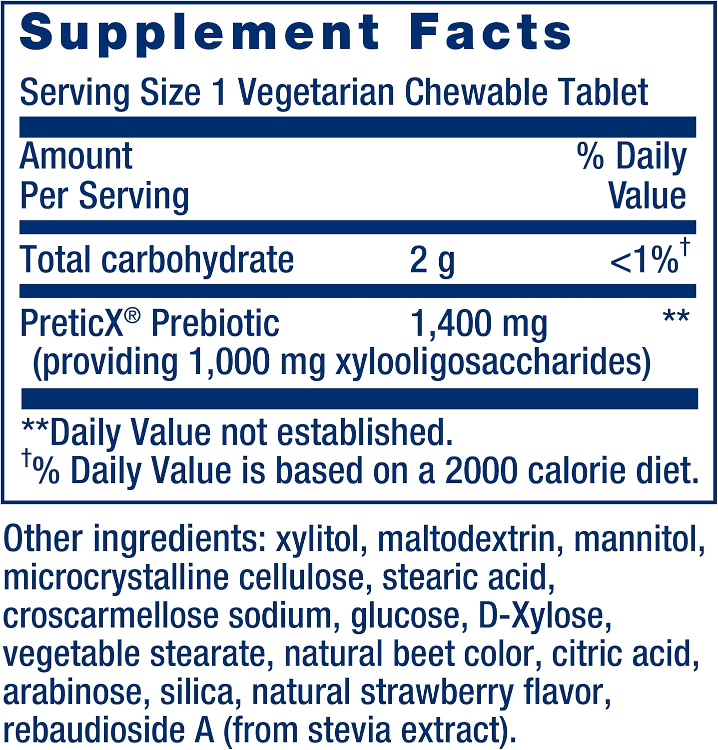 Life Extension FLORASSIST® Prebiotic Chewable (Strawberry), 1000 mg xylooligosaccharides, prebiotic Supplement Provides Fuel for Gut Flora