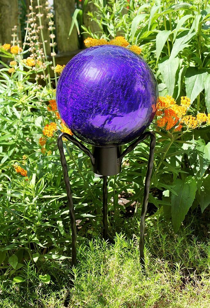 Achla Designs G10-FG-C Gazing, Fern Green 10 inch Glass Garden Globe Ball Sphere, 10