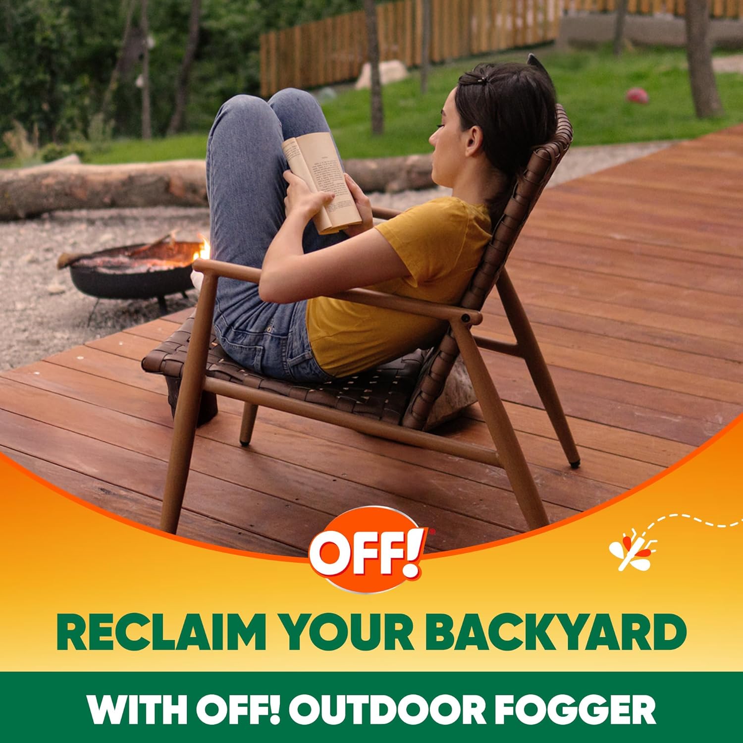 OFF! Backyard Pretreat Outdoor Mosquito Repellent Fogger, 16 oz, (2-Pack)