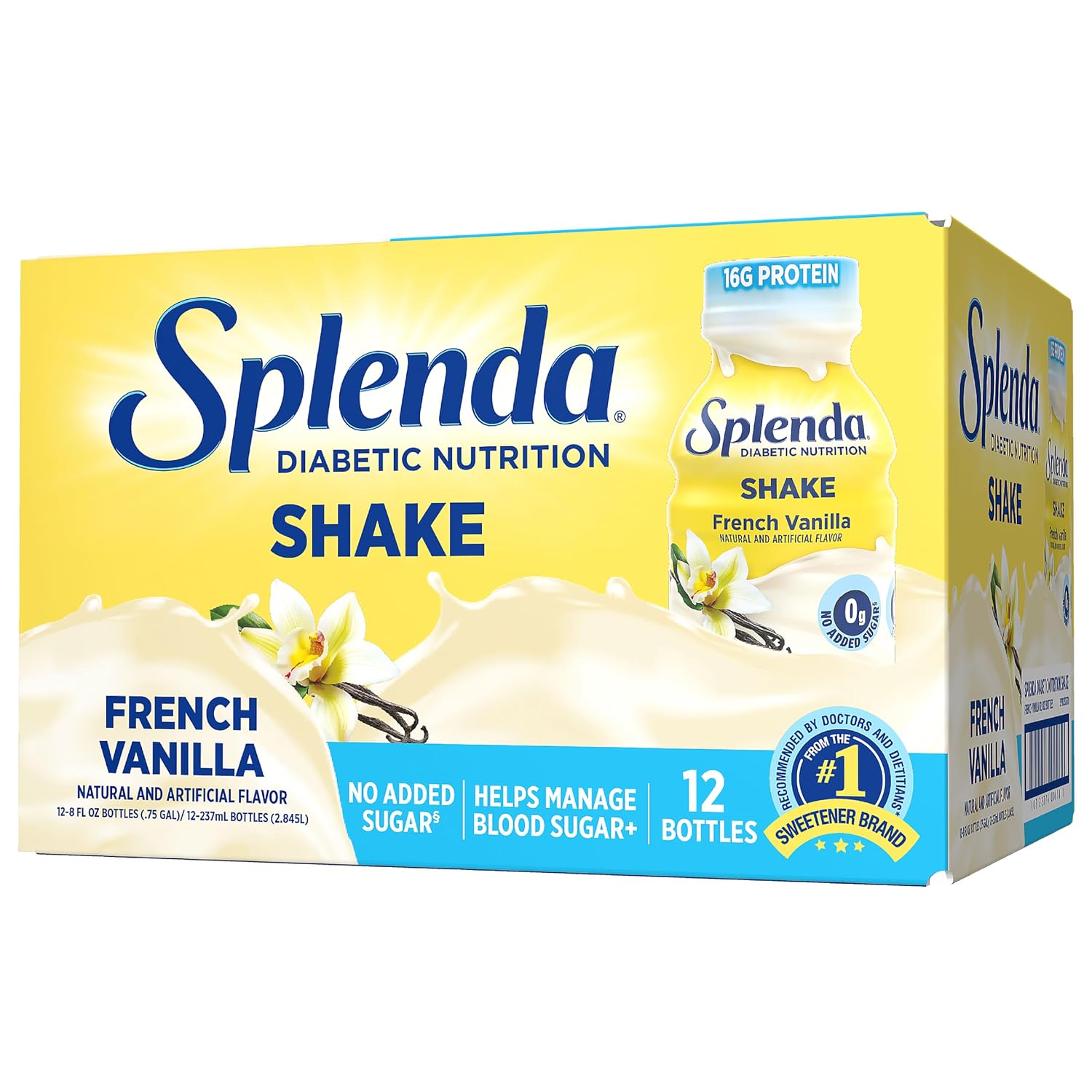 SPLENDA Diabetes Nutrition Shakes, Milk Chocolate, 8 Fl Oz